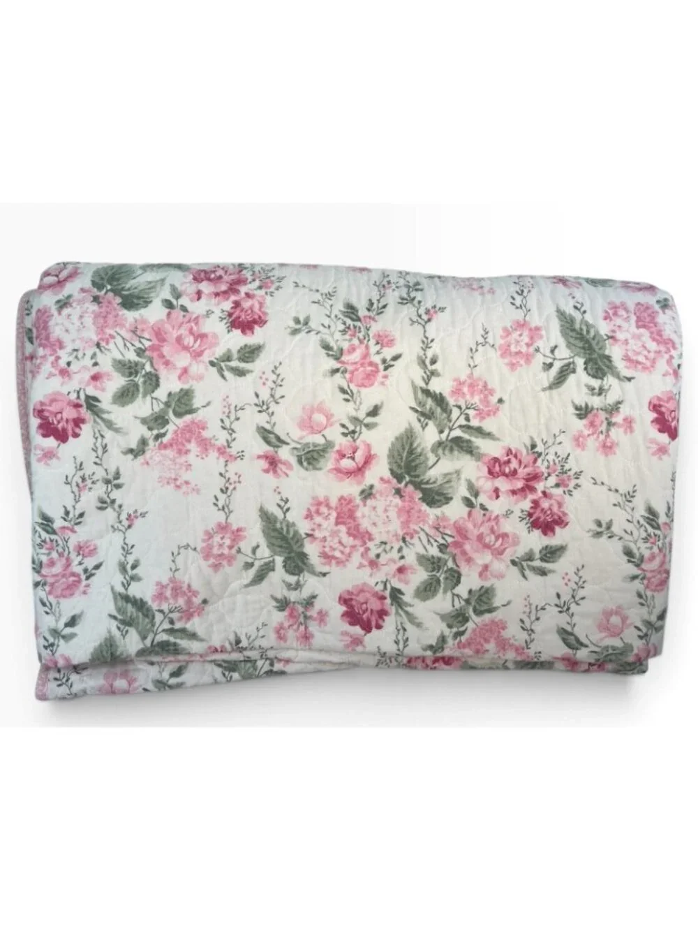 Laura Ashley Breezy Floral King Quilt set 104”x 90” Cottage Core Shabby Chic
